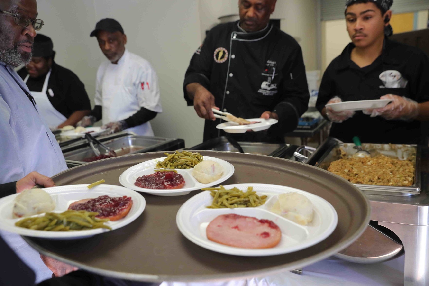 Kelsey's shared Thanksgiving dinner with the community